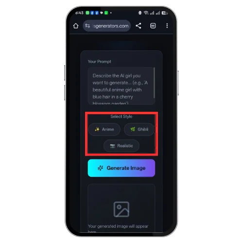 Step 3 Choose Your Preferred Image Style
