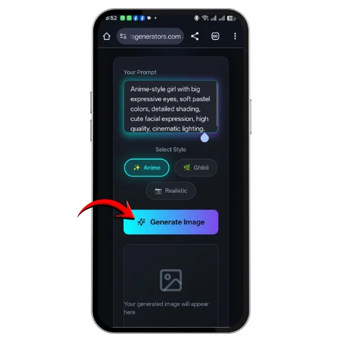 Step 6 Click the Generate Image Button