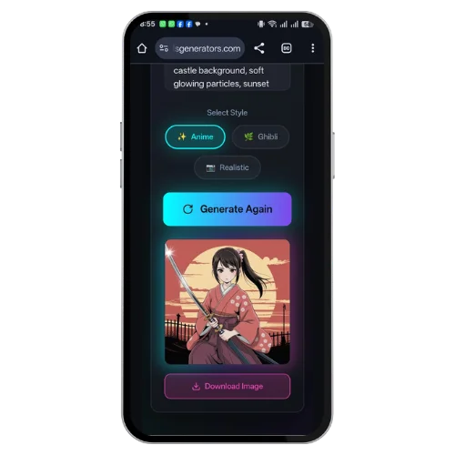Step 8 View Your Generated AI Girl Image